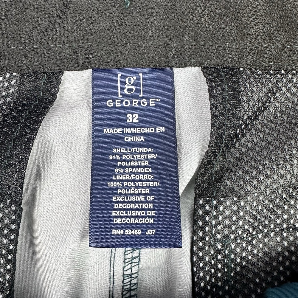 George Wet/Dry Men's Chino -Style Shorts Size 32 Taunt Athleeisure Wear - Picture 6 of 8
